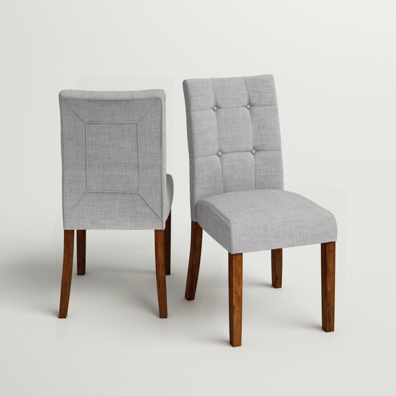 Andover Millsâ¢ Mitzi Tufted Linen Solid Back Side Chair & Reviews | Wayfair